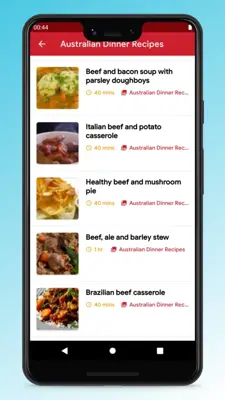 Australian Food Recipes App android App screenshot 3