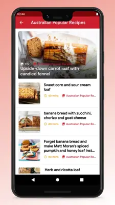 Australian Food Recipes App android App screenshot 5